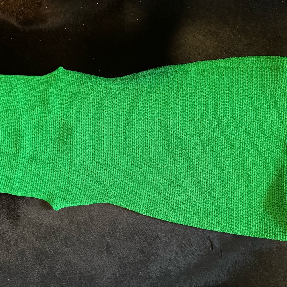 Bottega Veneta Green Mesh Dress - Picture 6 of 12